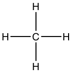 Lewis dot structure of methane