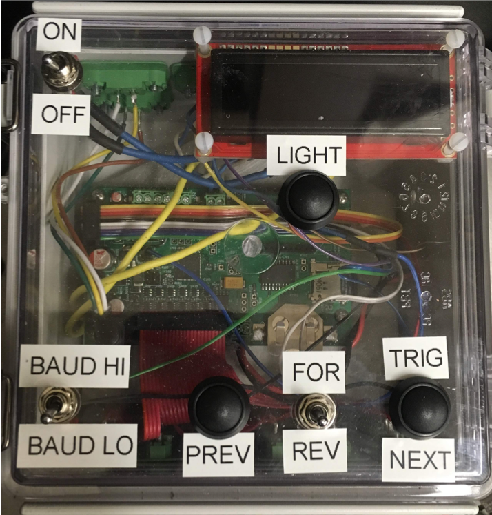 Control box panel display